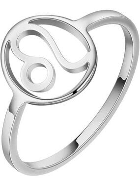 S-Leo Zodiac Constellation Ring 36L Stainless Steel Ring